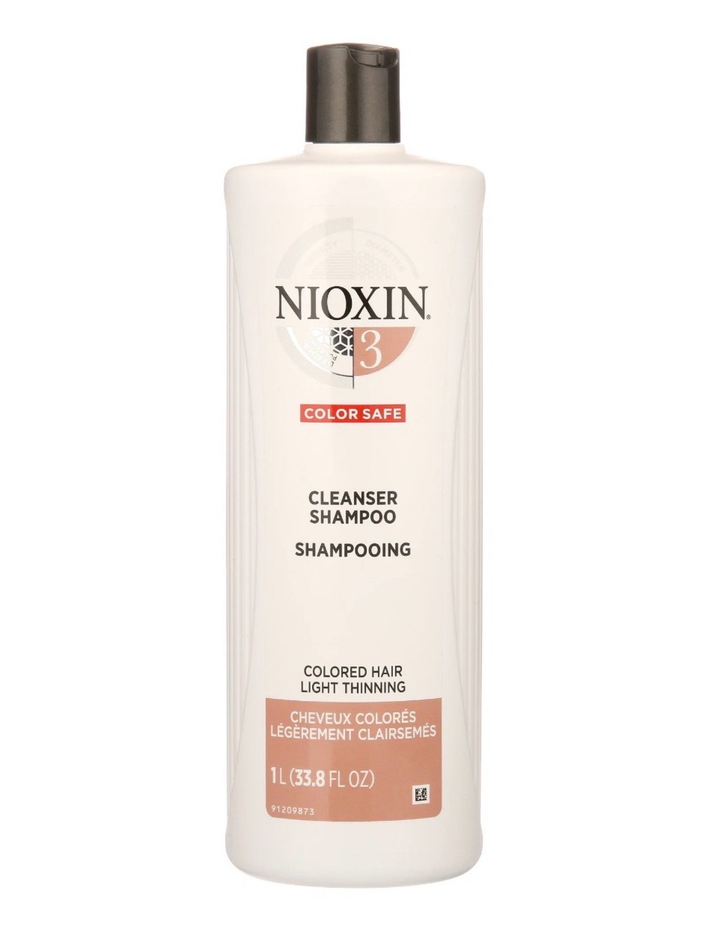Nioxin Cleanser Shampoo 3 — Color Safe, White & Coral Bottle